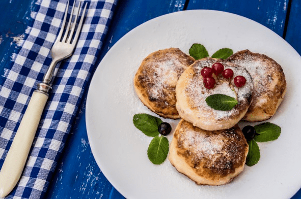 Käsekuchen in der Pfanne in Ducan